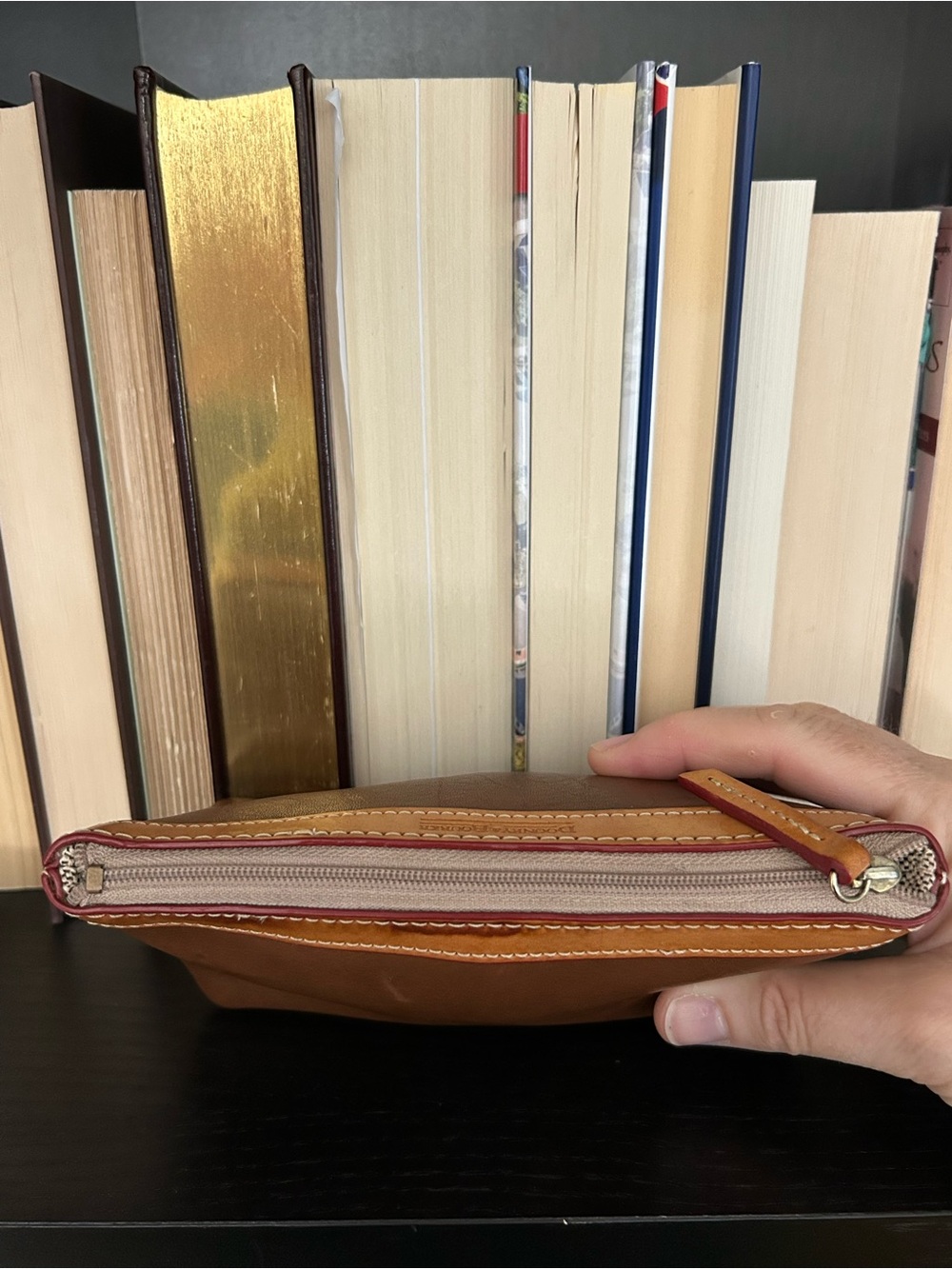 Dooney & Bourke Brown and Tan Cosmetics Bag - Picture 7 of 12